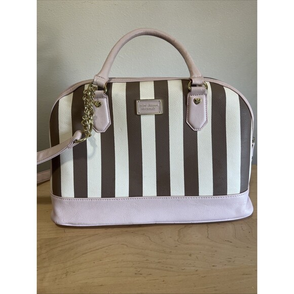 Betsey Johnson Handbags - Betsey Johnson Handbag Large Pastel Pink Brown Kawaii Coquette Ballerina